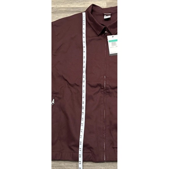 Nike SB Jacket Adult XL Woven Twill Premium Full-Zip Burgundy FQ0406-652 - Picture 4 of 8